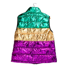 Load image into Gallery viewer, Metallic Mardi Gras Vest
