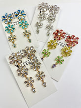 Load image into Gallery viewer, Floral Bling Drops - Clear Gold
