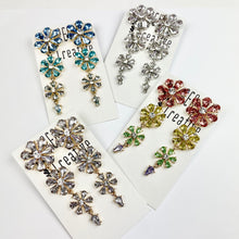 Load image into Gallery viewer, Floral Bling Drops - Clear Gold
