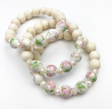 Load image into Gallery viewer, Stella Bracelets - Pink Floral Porcelain
