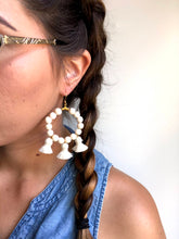 Load image into Gallery viewer, Happy Tassel Hoops - Full Mustard
