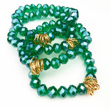Load image into Gallery viewer, Twisted Bracelet- Clear Emerald
