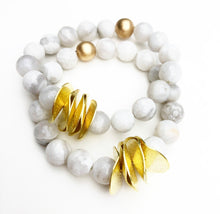 Load image into Gallery viewer, Wavy Bracelets XL- Smokey Stone
